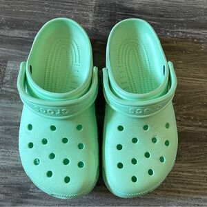 Crocs Classic Clog Mint Green Women’s 8 Men’s 6 Nurse Garden Comfort Slip On